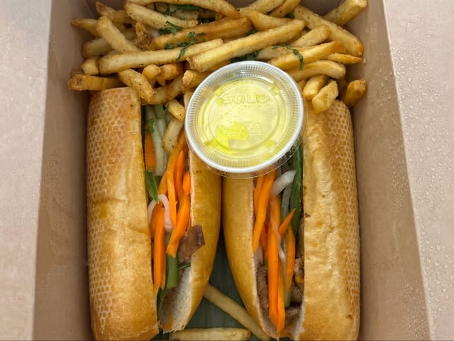 Lunch Banh Mi Pork.
